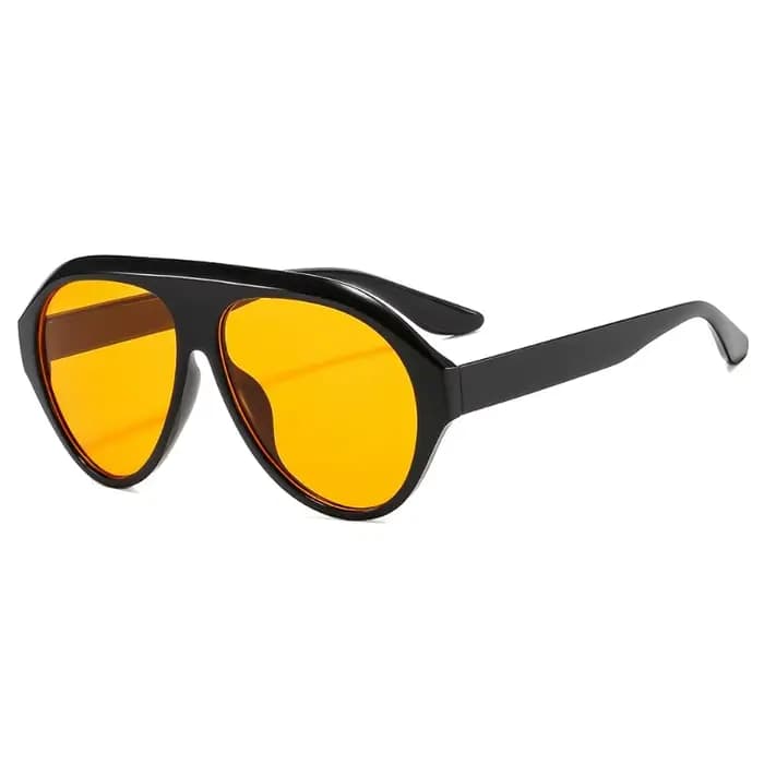 Lunettes de soleil aviateur à grande monture pour femmes