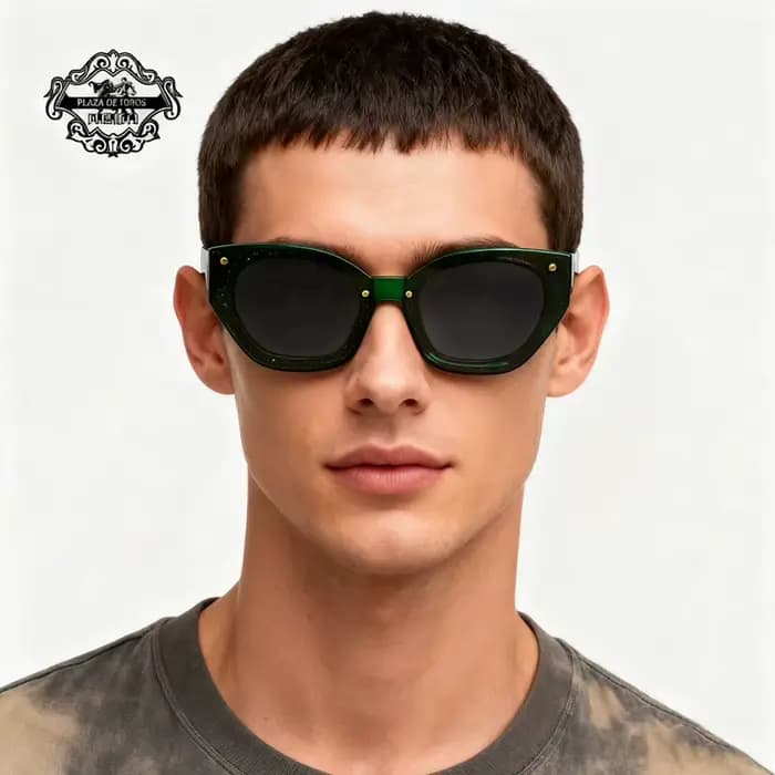 Lunettes de soleil polygonales Vintage en bois naturel pour hommes et femmes