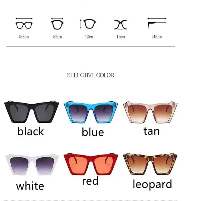 Lunettes de soleil œil de chat pour femmes