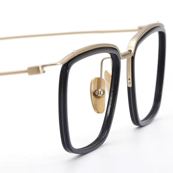 Acétate titane lunettes cadre hommes rétro carré Prescription lunettes femmes 2024 nouvelle myopie optique à la main grand visage lunettes