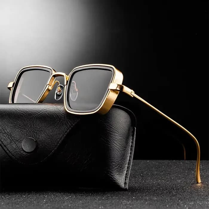 Lunettes de soleil rétro steampunk vintage pour hommes et femmes