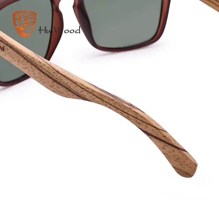 HU WOOD lunettes de soleil pour hommes bois de zèbre