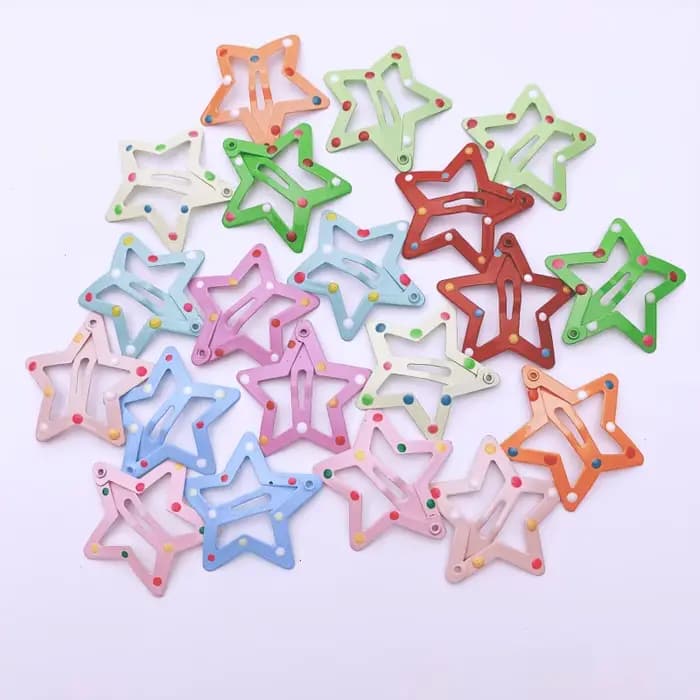 Lot de 20 mini pinces à cheveux étoile de 3 cm pour enfants, barrettes en métal scintillantes, accessoires pour cheveux de filles, outils de coiffure