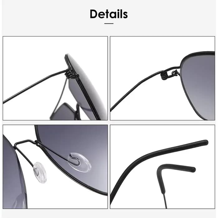 Lunettes de soleil aviateur classiques pour hommes