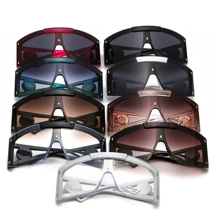 Masque pour hommes lunettes de soleil pour femmes mode une pièce