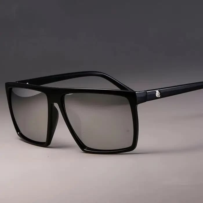 Lunettes de soleil à grande monture carrée pour hommes et femmes, nouvelle mode de haute qualité, rétro, tête de crâne, Film couleur, 2021