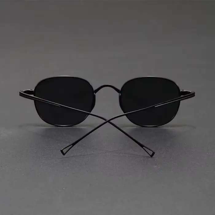Lunettes de soleil carrées en métal élégantes pour hommes et femmes