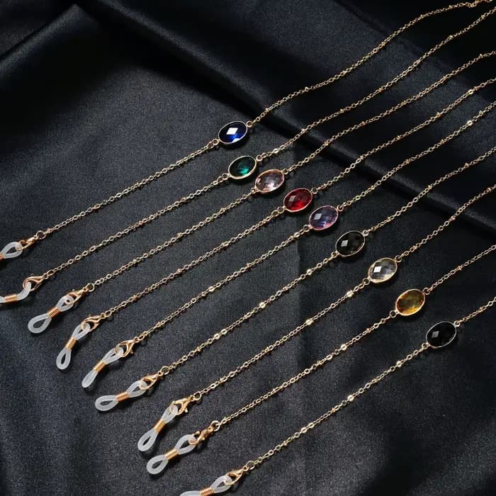 Lunettes de soleil en perles de cristal fleur de bohême pour femmes