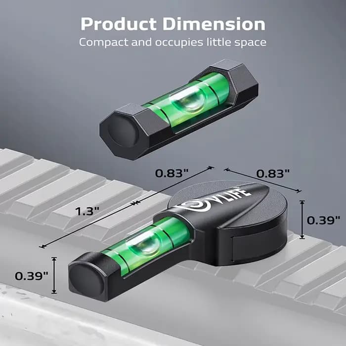 Kit de nivellement pour lunette avec bases magnétiques, niveau à bulle haute visibilité et structure métallique robuste pour accessoires optiques de chasse