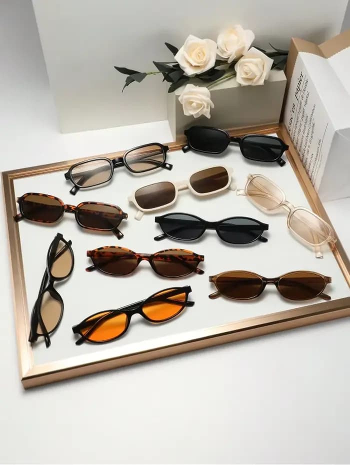 Lunettes à monture géométrique