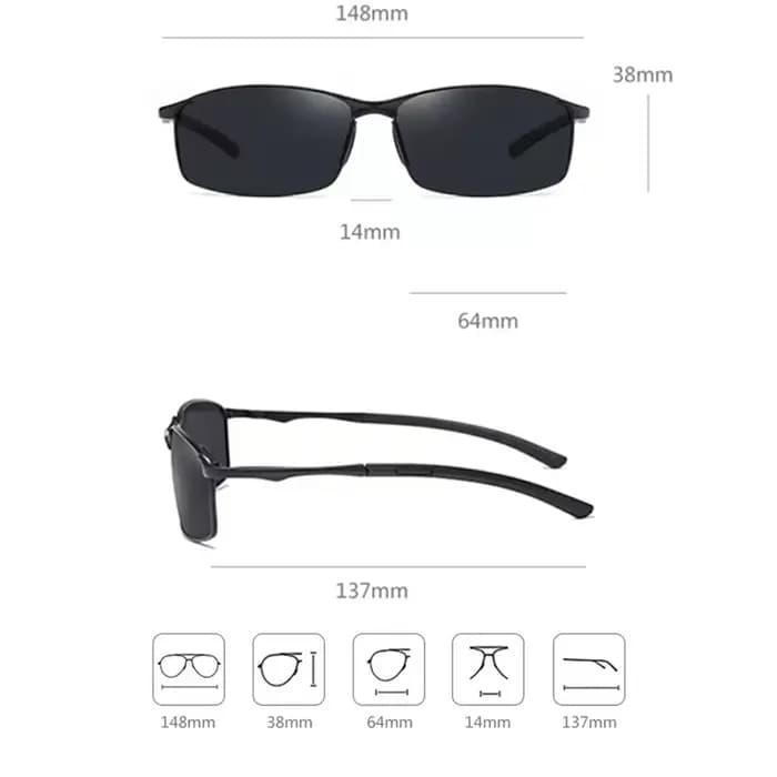 Lunettes de soleil à monture en métal pour hommes et femmes