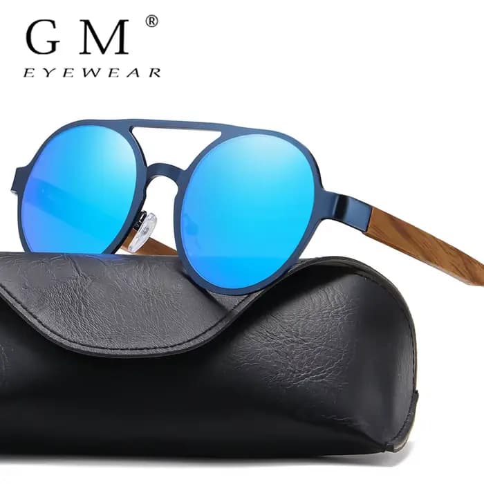 Lunettes de soleil classiques en bois et bambou