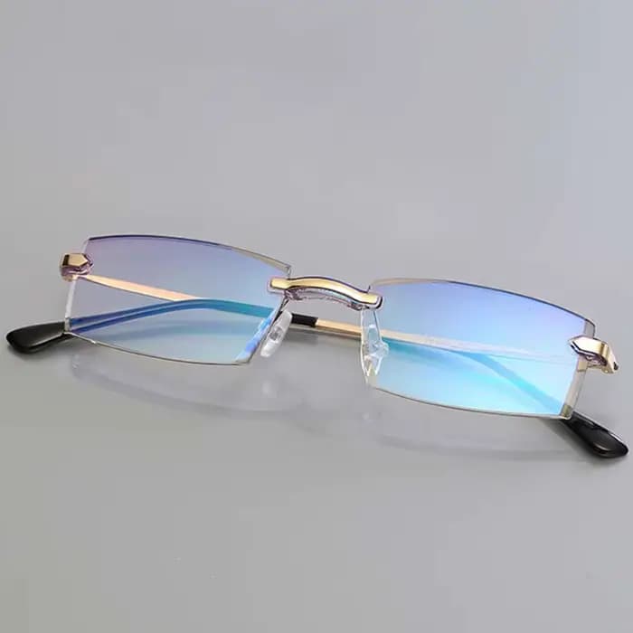 Revêtement de haute qualité sans cadre fini myopie lunettes femmes Anti-lumière bleue Prescription lunettes-1 -1.5 -2 -2.5 -3 -3.5 -4.0