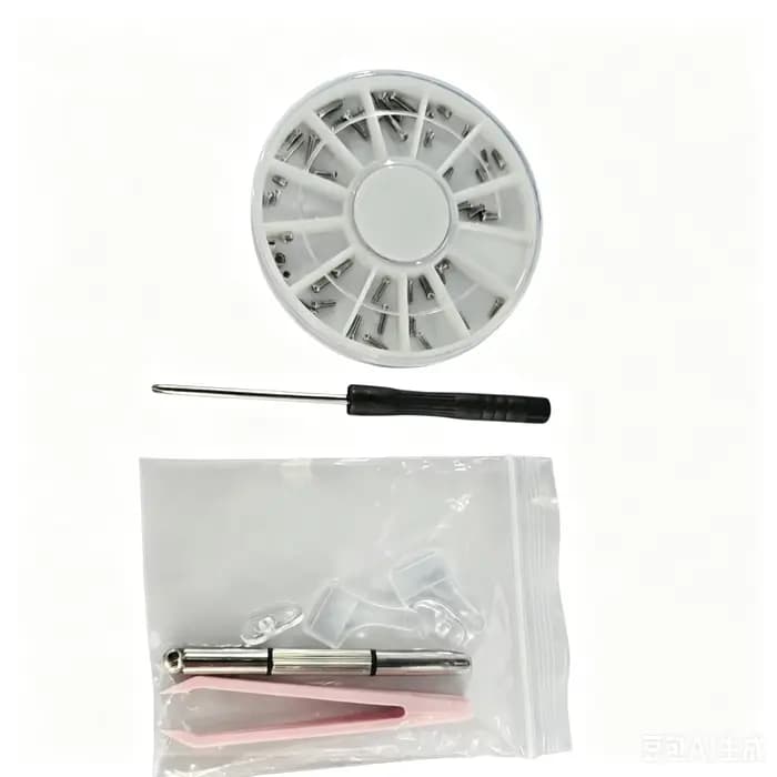 1 kit d'outils de réparation de lunettes avec vis