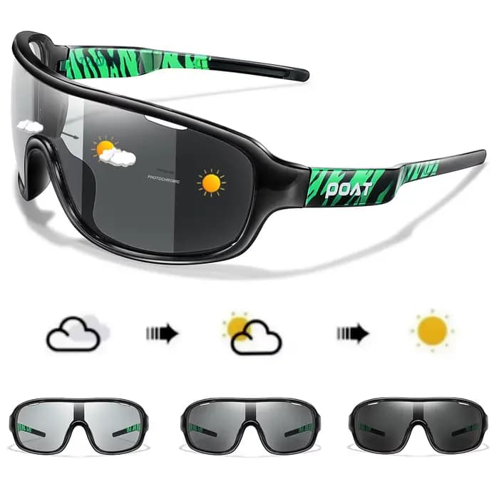 POAT marque hommes femmes polarisées photochromique en plein air route cyclisme lunettes sport