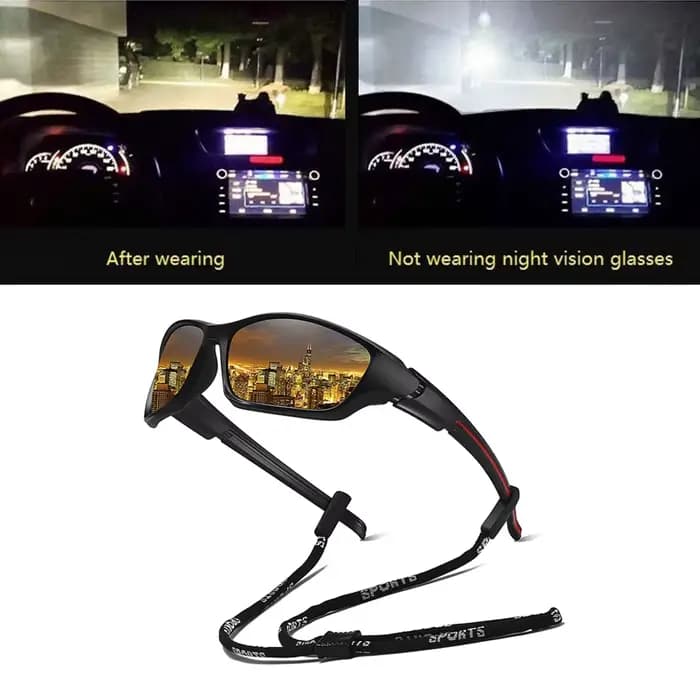 Lunettes de soleil de sport avec chaîne pour hommes et femmes