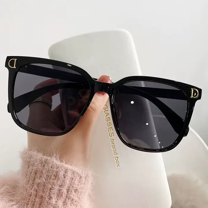 Mode surdimensionné lunettes De soleil femme marque concepteur Vintage carré