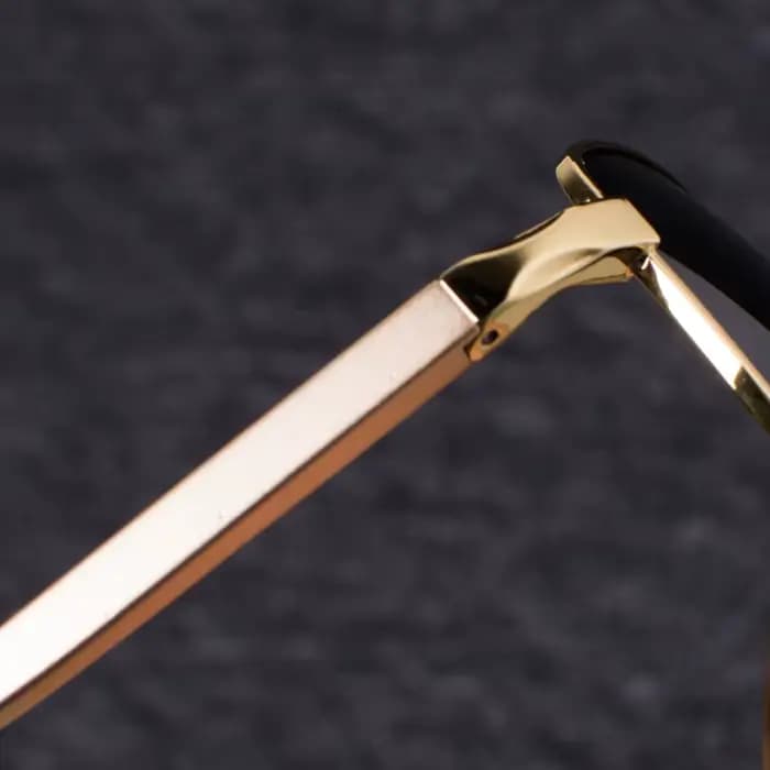 LMAOCLAN marque aluminium magnésium polarisé or lunettes de soleil hommes UV400 classique mâle