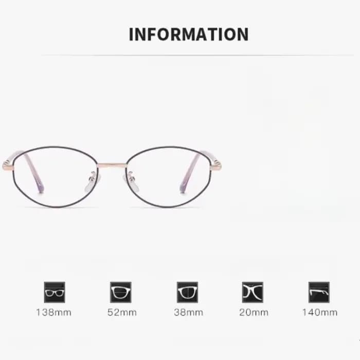 Lunettes de presbytie ovales avec monture en métal