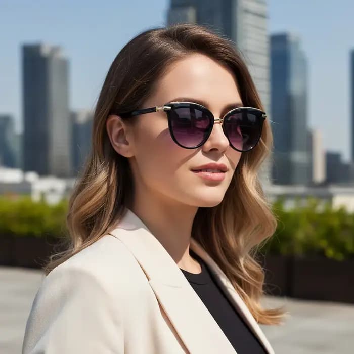 Lunettes de soleil œil-de-chat haut de gamme et tendance