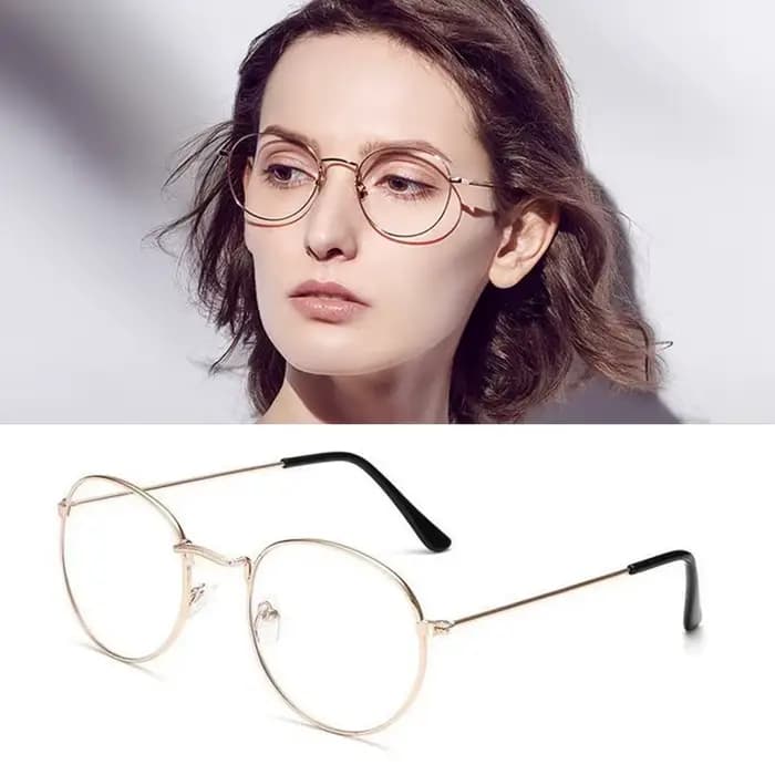 Lunettes de lecture ovales en métal