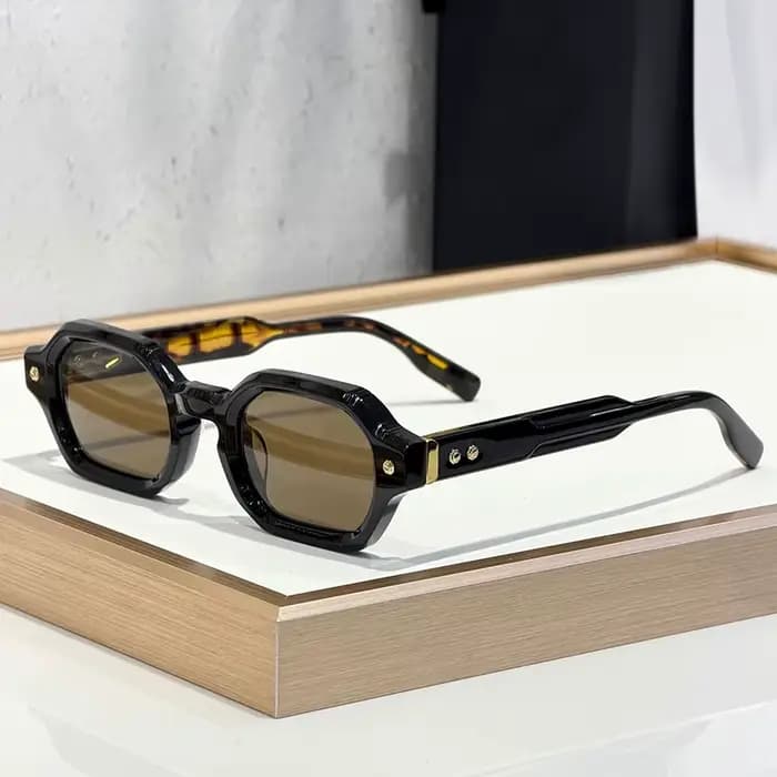 Lunettes de soleil carrées JOHN DALIA Project 05 en acétate de qualité supérieure pour hommes et femmes
