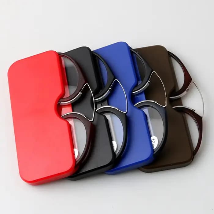 Lunettes de lecture portables à clipser avec étui