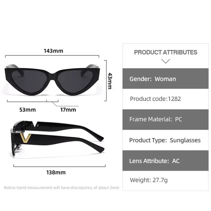 Lunettes de soleil yeux de chat pour femmes
