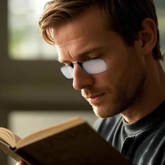 Lunettes de lecture DBYLXMN à clip nasal pour homme, de haute qualité, portables, avec support nasal en mousse pour seniors, transparentes, avec étui