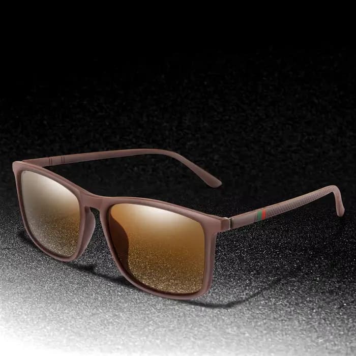 Lunettes de soleil de cyclisme polarisées classiques carrées de luxe