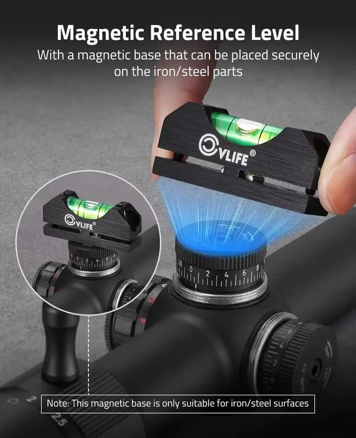 Kit de nivellement de lunette anti-inclinaison pour optiques, niveau de précision magnétique à 2 bulles pour tubes de 30 mm ou 34 mm