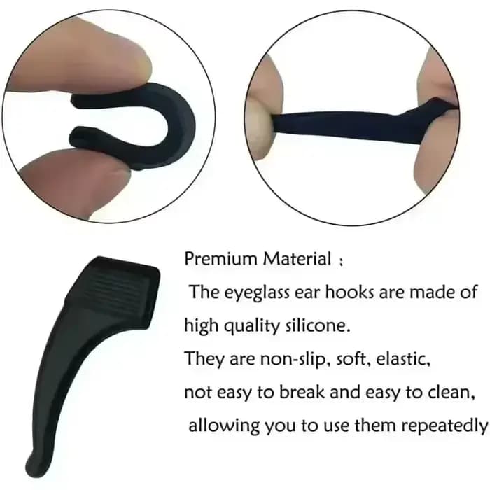 20-200 pièces de protections antidérapantes pour lunettes