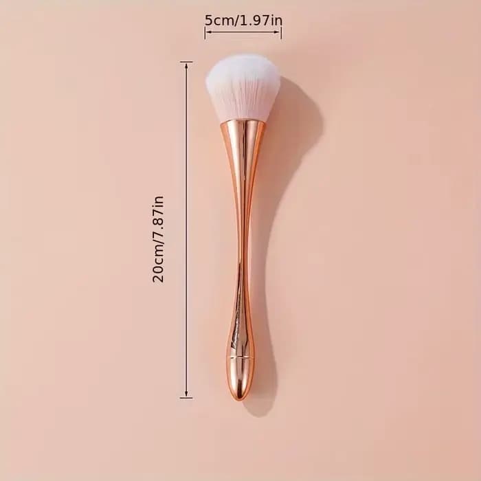 Pinceau de maquillage en éventail doré Rose, brosse cosmétique, brosse à poudre libre, brosse de surbrillance, brosse à Blush, fixation de maquillage pour cheveux doux