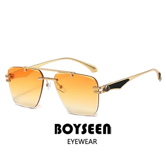 Lunettes de soleil carillon sans cadre avec protection UV pour femmes