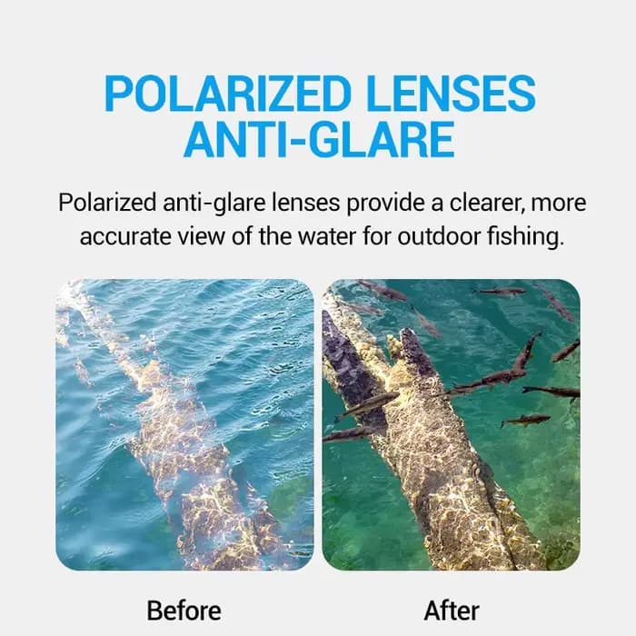 Lunettes de pêche polarisées Scvcn UV400, protègent les yeux de la lumière du soleil, verres anti-éblouissement, lunettes de soleil professionnelles pour la conduite en extérieur