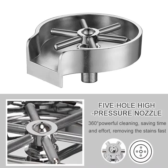 Rinceur de verre pour évier de cuisine, bouteille, lave-tasse pour évier, barre de fixation, rinçage de verre, accessoires d'évier de cuisine en acier inoxydable