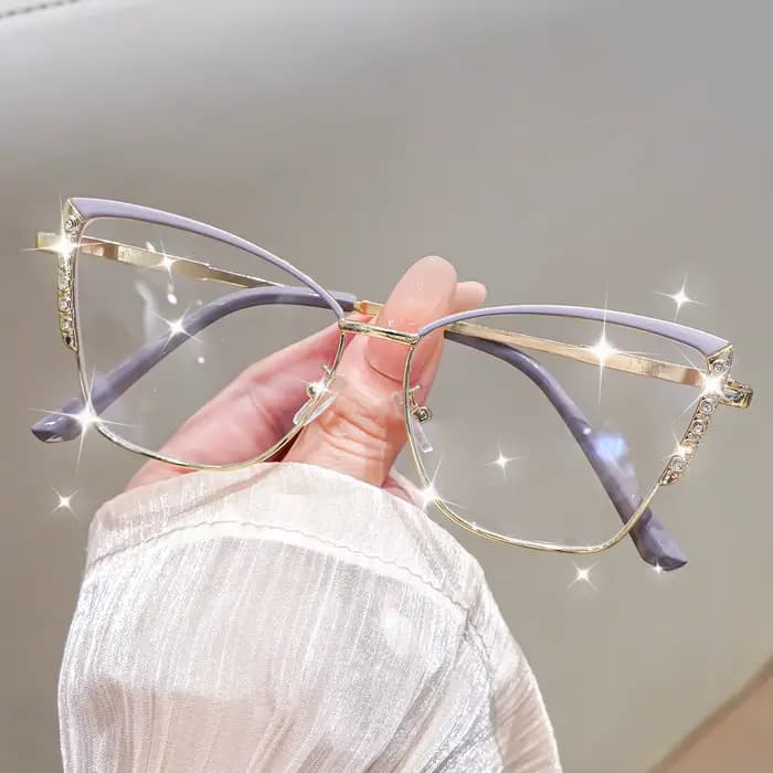 Lunettes de soleil pour femmes avec strass étincelants