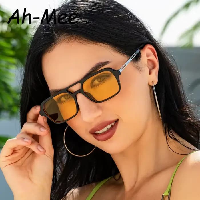 Lunettes de soleil carrées pour femmes et hommes