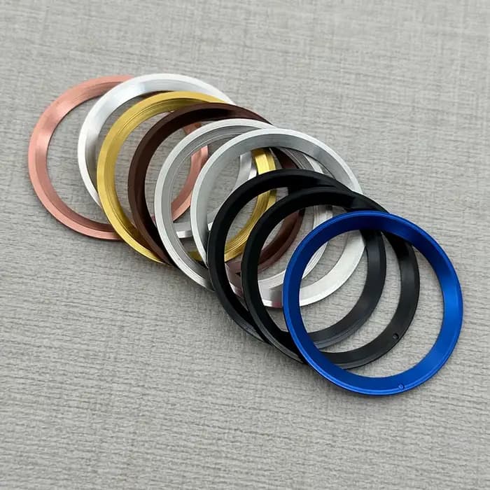 Bezel en aluminium biseauté de 38 mm pour montres SKX007 SKX009 série 150 GMT et de plongée, beze de remplacement pour mouvements NH35 et NH36