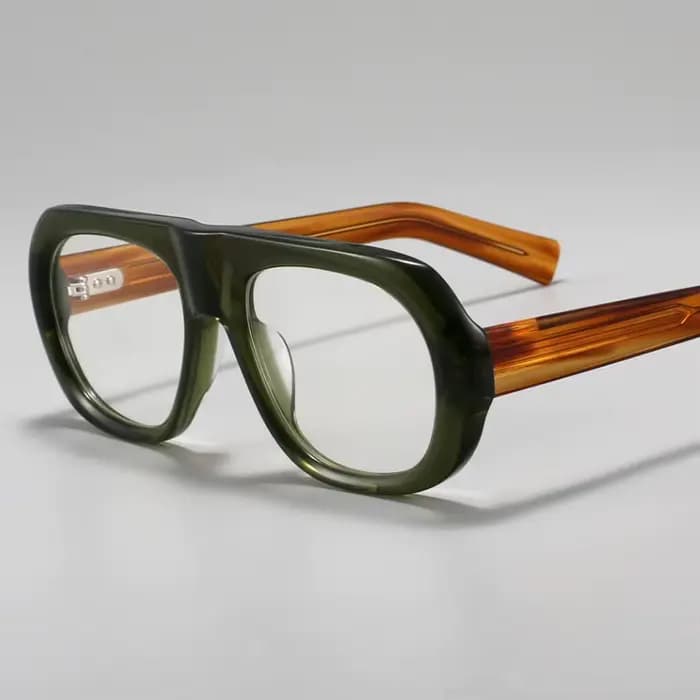 Monture de lunettes épaisse en acétate pour hommes et femmes