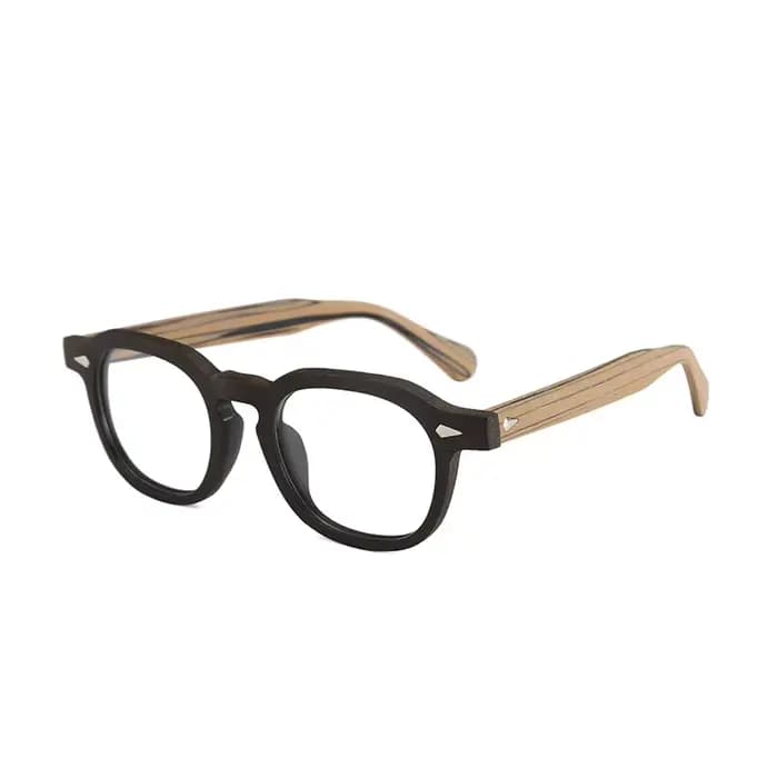 Lunettes en bois naturel monture hommes Super grande taille