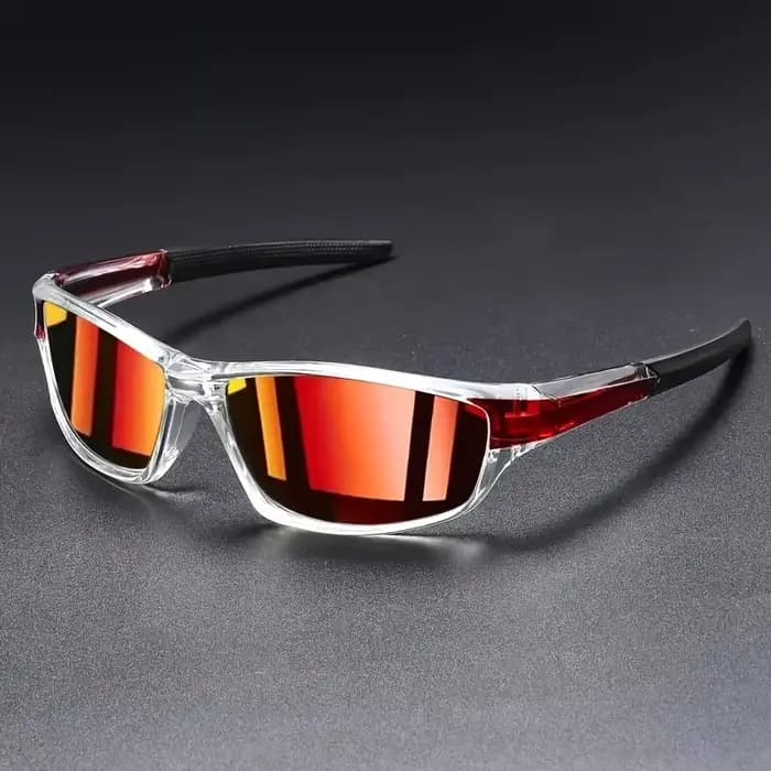 Une paire de lunettes de sport à la mode plein cadre