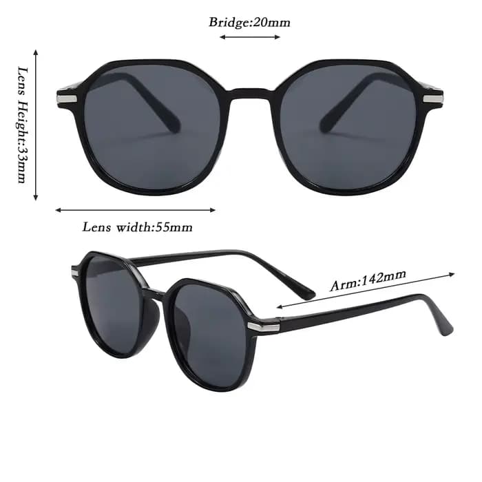Lunettes de soleil rondes vintage pour femmes et hommes