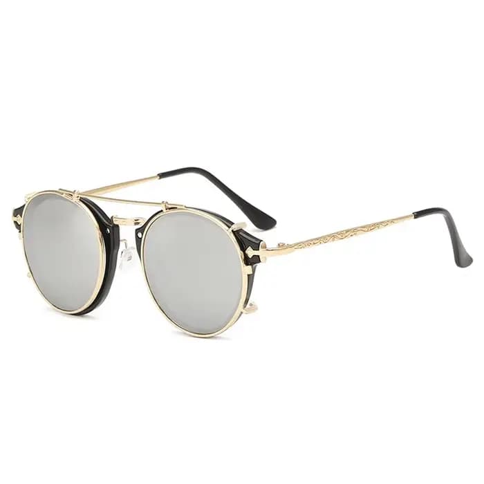 Lunettes de soleil rondes vintage pour hommes et femmes