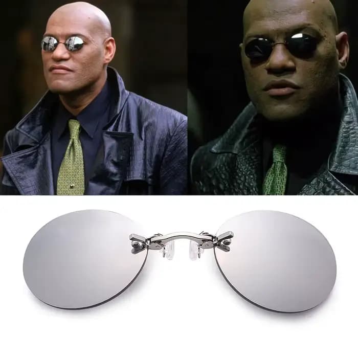 KAEDEK pince sur nez lunettes rondes sans monture matrice Morpheus