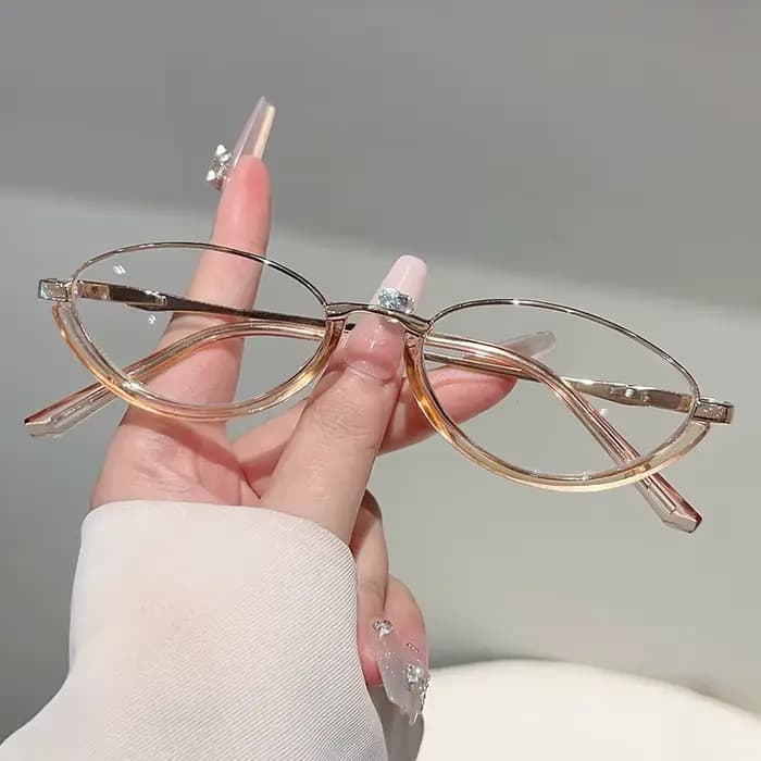 KAMMPT lunettes ovales femmes Chic 2025 nouveau blocage de la lumière bleue montures optiques à la mode Vintage marque