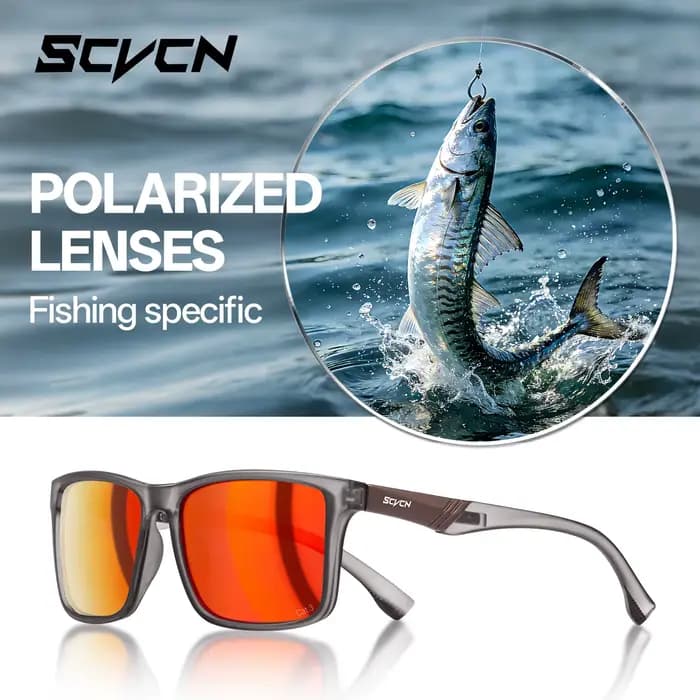 Lunettes de soleil polarisées SCVCN pour la pêche