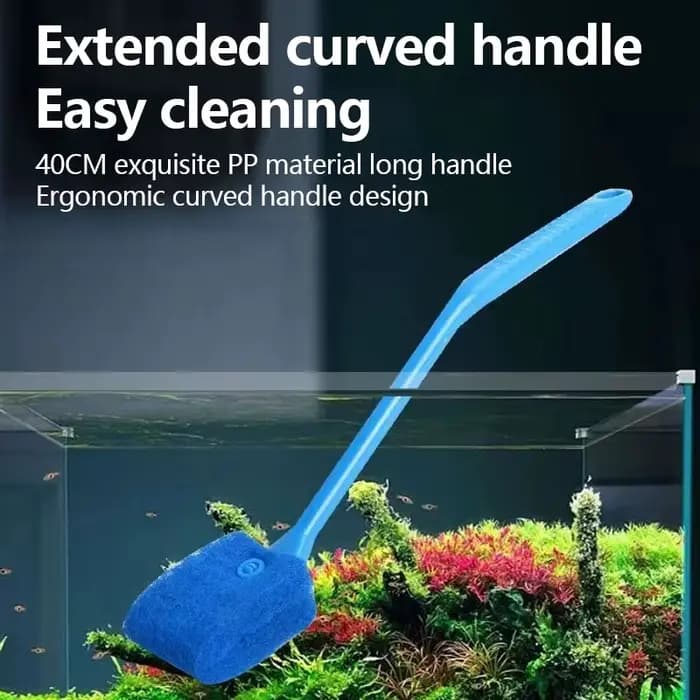 Brosse à gratter les algues pour fenêtre flottante, outil de nettoyage précieux pour poisson, verre, plante, livres, éponge, aquarium, accessoires
