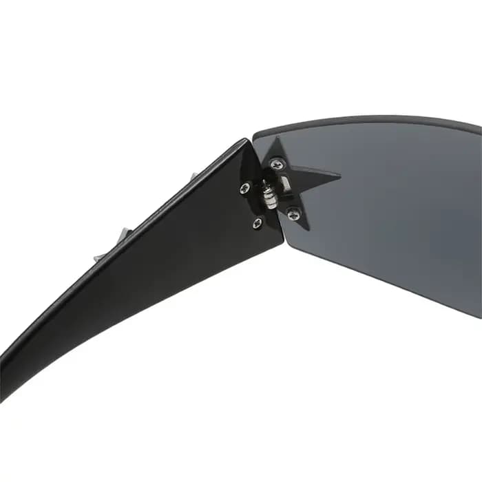 Lunettes de soleil à grande monture décorative pour hommes et femmes