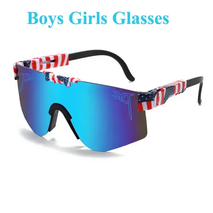 Lunettes de soleil pour enfants et adolescents (garçons et filles) de 5 à 16 ans – Idéales pour le sport